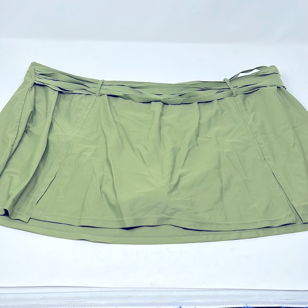 Time & Tru Army Green Bathing Suit Skirt Size 2X